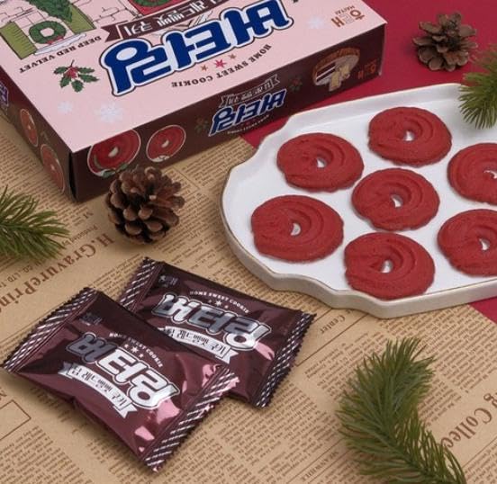 Amazon.co.jp: バターリング レッドベルベット クッキー 155g 3箱